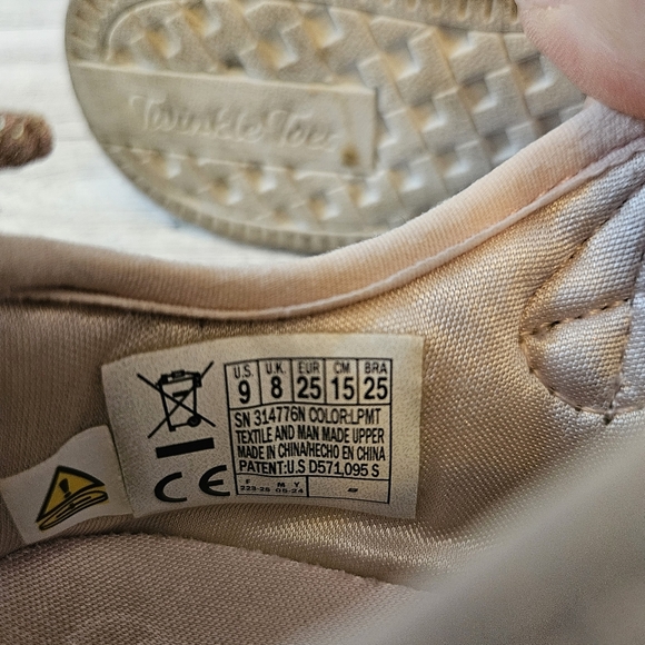 Skechers Twinkle Toes Twinkle Sparks Sequin Flash Toddler Pink Sparkle Size 9 - Picture 8 of 11